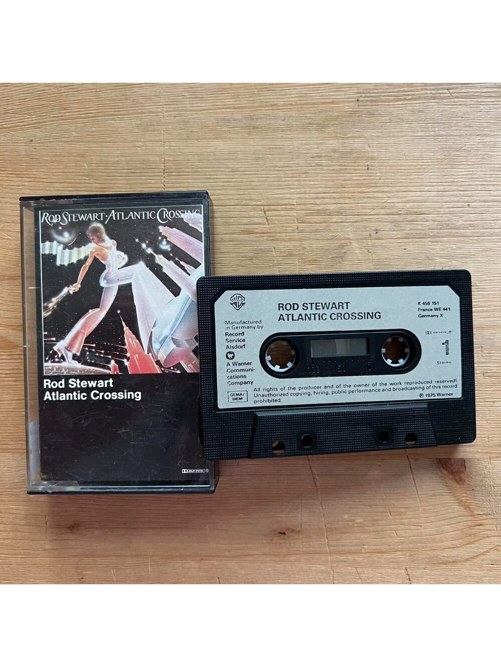 Rod Stewart - Atlantic Crossing Cassette Tape VG+ C69